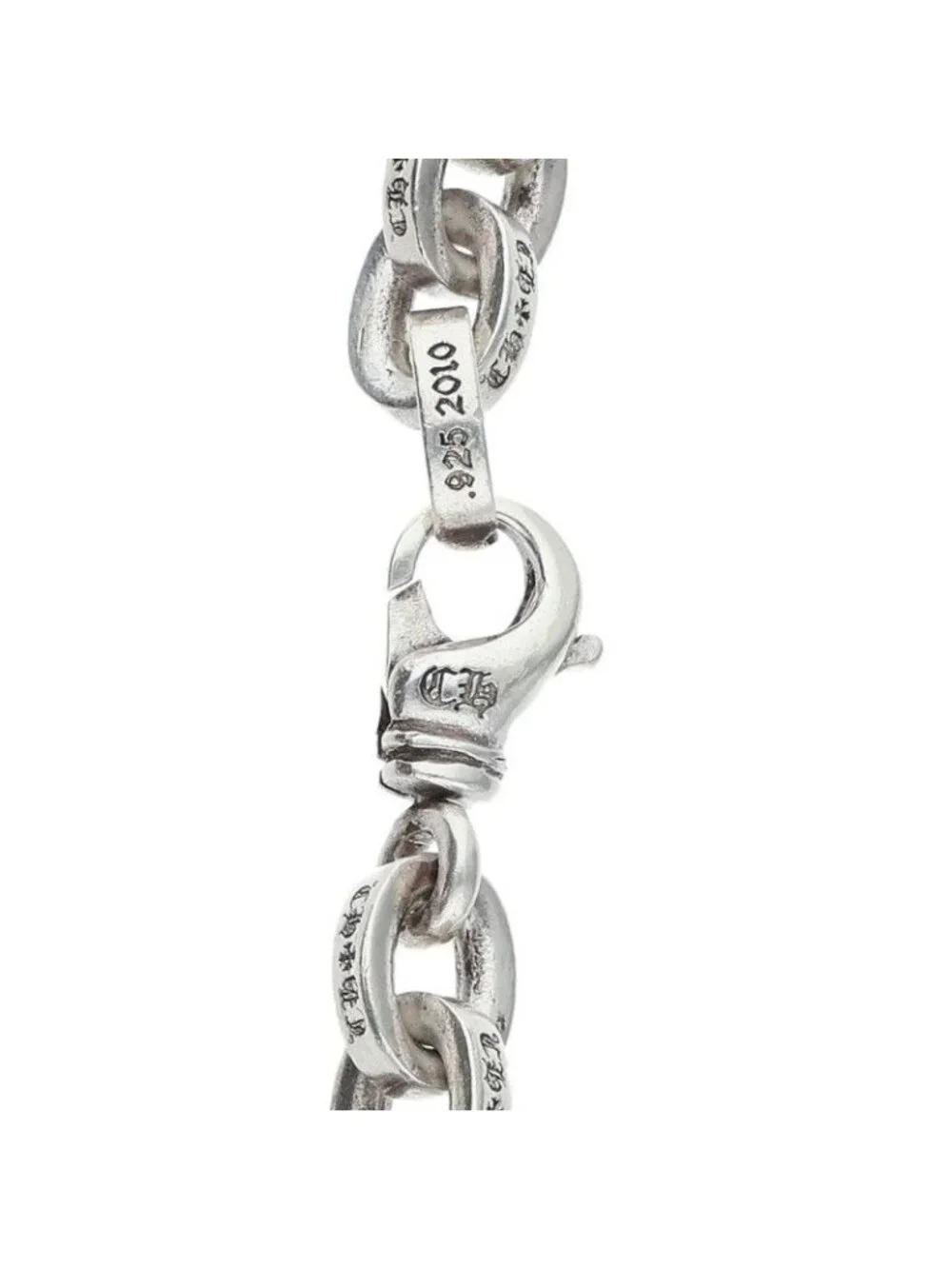 Chrome Hearts Large Paper Chn Silver Bracelet